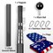 G128 Combo Pack: 20 Ft Telescoping Aluminum Flagpole (Black) & American and Bennington Flags 3x5 Ft, Both ToughWeave Series Embroidered Polyester | Pole with Flags Included